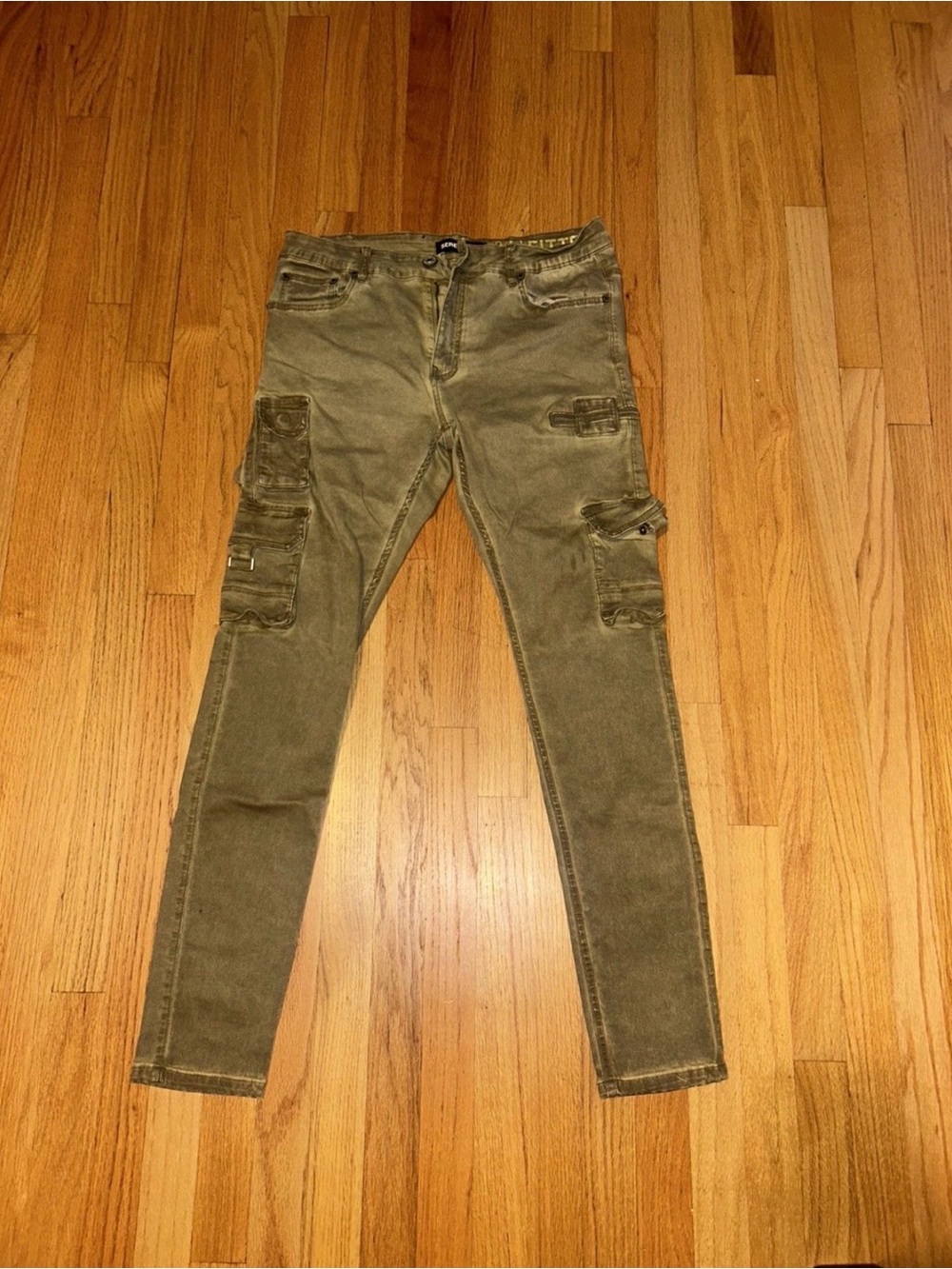 Men's brown Cargo jeans pants serenede
